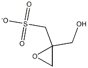 2,3-epoxypropyl methanesulphonate 구조식 이미지