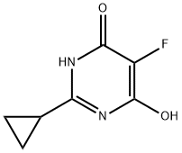 2-Cyclopropyl-5-fluoropyrimidine-4,6-diol Structure