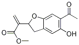 Methyl 2-(6-acetyl-5-hydroxy-2,3-dihydrobenzofuran-2-yl)propenoate Structure