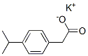 Benzeneacetic acid, 4-(1-methylethyl)-, potassium salt (9CI) Structure