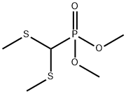 DIMETHYL[BIS(METHYLTHIO)METHYL] PHOSPHONATE Structure