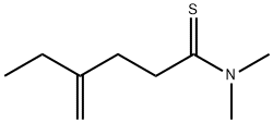 Hexanethioamide,  N,N-dimethyl-4-methylene- 구조식 이미지