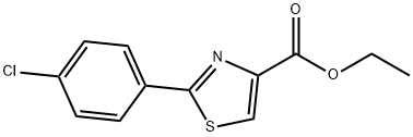 2-(4-CHLORO-PHENYL)-THIAZOLE-4-CARBOXYLIC ACID ETHYL ESTER 구조식 이미지