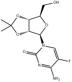 5-플루오로-2',3'-O-이소프로필리덴-D-시티딘 구조식 이미지