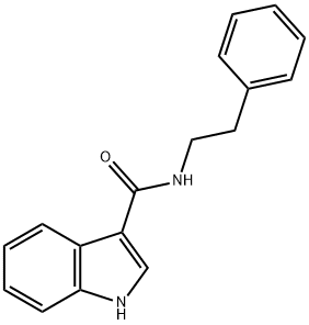 1H-Indole-3-carboxamide, N-(2-phenylethyl)- 구조식 이미지