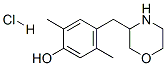 4-(3-모르폴리닐메틸)-2,5-자일레놀염산염 구조식 이미지