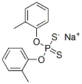 sodium O,O-bis(methylphenyl) dithiophosphate Structure