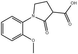 1-(2-Methoxyphenyl)-2-oxopyrrolidine-3-carboxylicacid 구조식 이미지