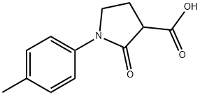 1-(4-메틸페닐)-2-옥소피롤리딘-3-카르복실산 구조식 이미지