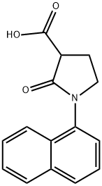 1-(NAPHTHALEN-1-YL)-2-OXOPYRROLIDINE-3-CARBOXYLIC ACID 구조식 이미지