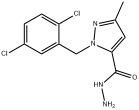 1-(2,5-DICHLOROBENZYL)-3-METHYL-1H-PYRAZOLE-5-CARBOHYDRAZIDE Structure