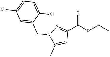ETHYL 1-(2,5-DICHLOROBENZYL)-5-METHYL-1H-PYRAZOLE-3-CARBOXYLATE 구조식 이미지
