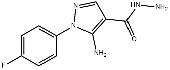 5-AMINO-1-(4-FLUOROPHENYL)-1H-PYRAZOLE-4-CARBOHYDRAZIDE 구조식 이미지
