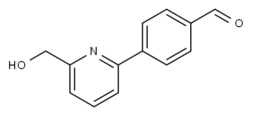 2-(4-FORMYLPHENYL)-6-(HYDROXYMETHYL)PYRIDINE, 95% 구조식 이미지
