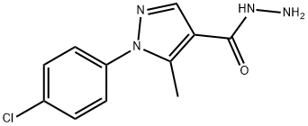 1-(4-CHLORO-PHENYL)-5-METHYL-1H-PYRAZOLE-4-CARBOXYLIC ACID HYDRAZIDE Structure