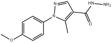 1-(4-METHOXY-PHENYL)-5-METHYL-1H-PYRAZOLE-4-CARBOXYLIC ACID HYDRAZIDE 구조식 이미지