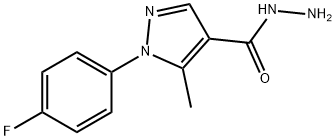 1-(4-FLUORO-PHENYL)-5-METHYL-1H-PYRAZOLE-4-CARBOXYLIC ACID HYDRAZIDE 구조식 이미지