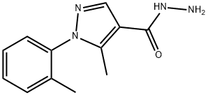 5-METHYL-1-O-TOLYL-1H-PYRAZOLE-4-CARBOHYDRAZIDE 구조식 이미지
