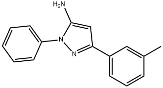 1-PHENYL-3-M-TOLYL-1H-PYRAZOL-5-AMINE 구조식 이미지