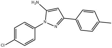 2-(4-CHLORO-PHENYL)-5-P-TOLYL-2H-PYRAZOL-3-YLAMINE 구조식 이미지