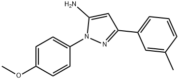 1-(4-METHOXYPHENYL)-3-M-TOLYL-1H-PYRAZOL-5-AMINE Structure