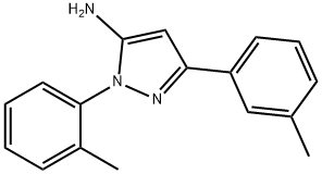 1-(2-METHYLPHENYL)-3-(3-METHYLPHENYL)-1H-PYRAZOL-5-AMINE 구조식 이미지