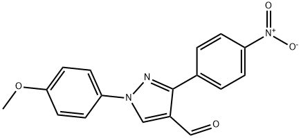 1-(4-METHOXYPHENYL)-3-(4-NITROPHENYL)-1H-PYRAZOLE-4-CARBALDEHYDE 구조식 이미지