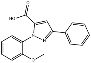 1-(2-METHOXYPHENYL)-3-PHENYL-1H-PYRAZOLE-5-CARBOXYLIC ACID Structure