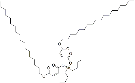 (Z)-2-부테인이산 1,1'-(디부틸스타닐렌) 4,4'-(디옥타데실) 구조식 이미지