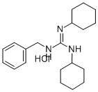 1-Benzyl-2,3-dicyclohexylguanidine hydrochloride 구조식 이미지
