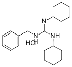 1-Benzyl-2,3-dicyclohexylguanidine hydrochloride Structure