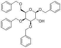 1,3,4,6-테트라-O-벤질-bD-갈락토피라노사이드 구조식 이미지