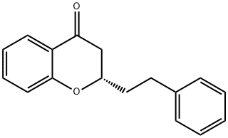 (S)-2-(2-Phenylethyl)chroman-4-one 구조식 이미지