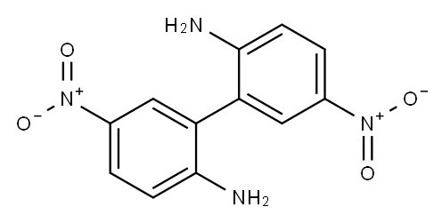 5,5'-Dinitro-1,1'-biphenyl-2,2'-diamine 구조식 이미지
