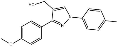 (3-(4-METHOXYPHENYL)-1-P-TOLYL-1H-PYRAZOL-4-YL)METHANOL 구조식 이미지