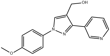 (1-(4-METHOXYPHENYL)-3-(PYRIDIN-3-YL)-1H-PYRAZOL-4-YL)METHANOL 구조식 이미지