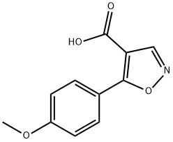 5-(4-METHOXY-PHENYL)-ISOXAZOLE-4-CARBOXYLIC ACID 구조식 이미지