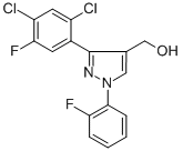 (3-(2,4-DICHLORO-5-FLUOROPHENYL)-1-(2-FLUOROPHENYL)-1H-PYRAZOL-4-YL)METHANOL 구조식 이미지