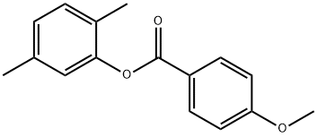 2,5-dimethylphenyl 4-methoxybenzoate 구조식 이미지