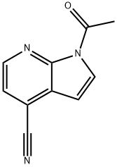 1-ACETYL-4-CYANO-7-AZAINDOLE 구조식 이미지