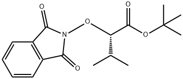 Butanoic acid, 2-[(1,3-dihydro-1,3-dioxo-2H-isoindol-2-yl)oxy]-3-methyl-, 1,1-dimethylethyl ester, (2S)- Structure
