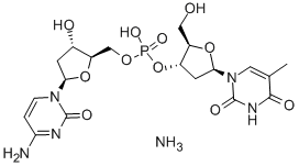 THYMIDYLYL-3-5-2-DEOXYCYTIDINE AMMONIUM Structure