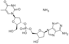 THYMIDYLYL(3'->5')-2'-DEOXYADENOSINE AMMONIUM SALT Structure