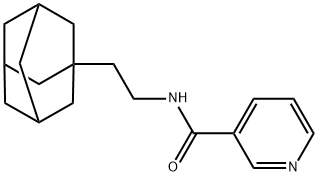 N-[2-(1-아다만틸)에틸]피리딘-3-카르복스아미드 구조식 이미지