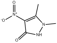 3H-Pyrazol-3-one,  1,2-dihydro-1,5-dimethyl-4-nitro- 구조식 이미지