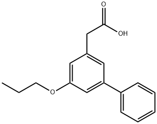 5-Propoxy-3-biphenylacetic acid 구조식 이미지