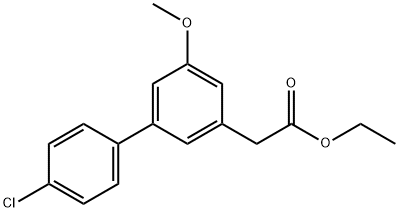 4'-클로로-5-메톡시-3-비페닐아세트산,에틸에스테르 구조식 이미지