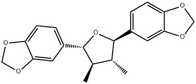 5-[(2R,3R,4R,5R)-5-benzo[1,3]dioxol-5-yl-3,4-dimethyl-oxolan-2-yl]benz o[1,3]dioxole 구조식 이미지