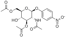 4-Nitrophenyl2-acetamido-3,6-di-O-acety-2-deoxyl-b-D-glucopyranoside Structure