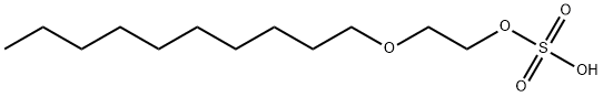 Sulfuric acid hydrogen 2-(decyloxy)ethyl ester Structure